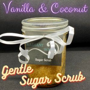 Vanilla & Coconut Gentle Sugar Scrub 8oz